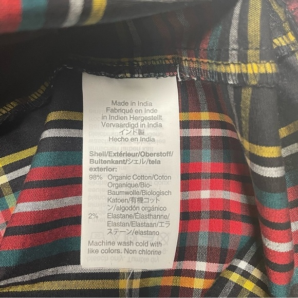 J. Crew Tartan puff-sleeve top in stretch poplin Size Medium - Picture 13 of 13